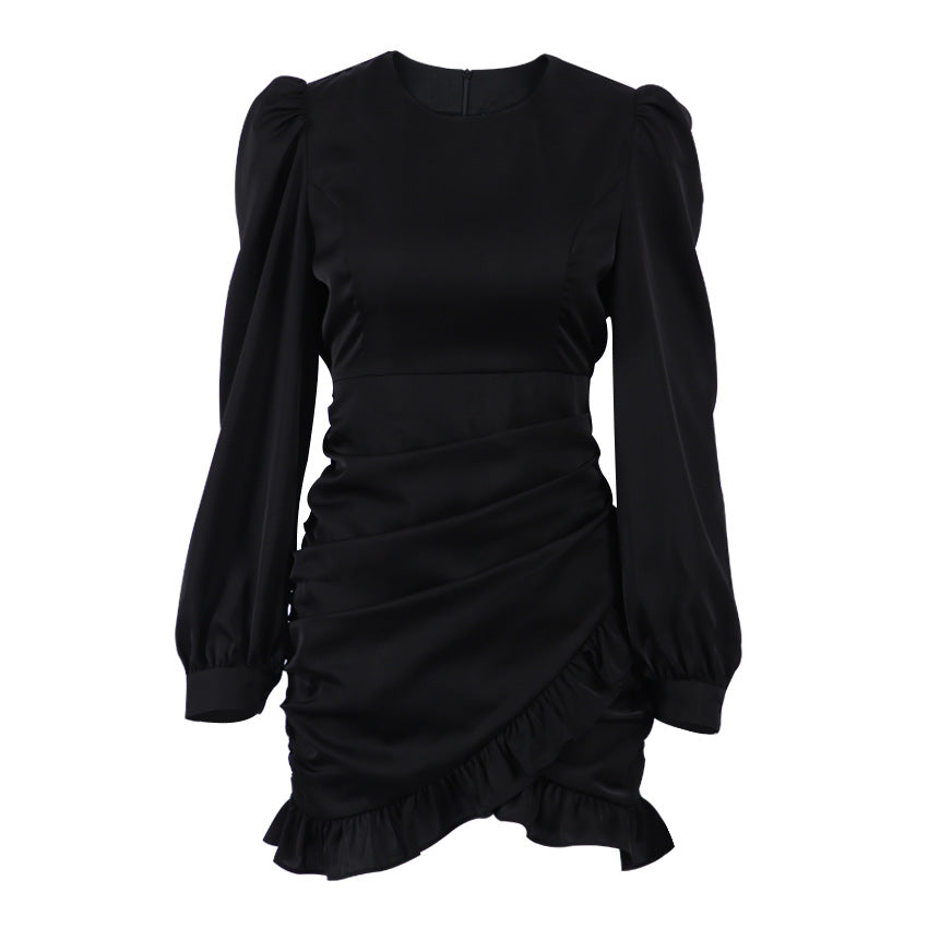 Intuitive Opulence - Pleated French Little Black Dress